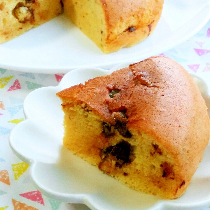 アーモンド&チョコの炊飯器シフォンケーキ